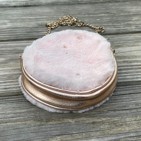 Capelli New York Kids Shoulder Bag Pink Fur Round - Picture 5 of 10